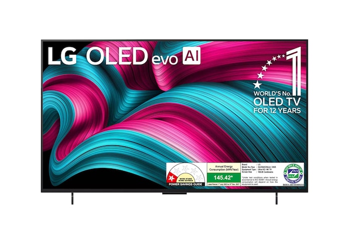 LG OLED42C54LA OLED evo front view