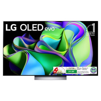 LG OLED55C3PSA OLED evo front view