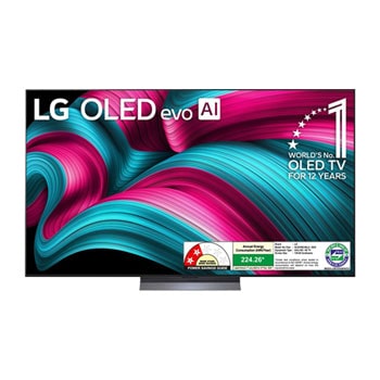 LG oled55c56la OLED evo front view
