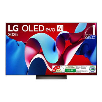 LG OLED65C4XLA OLED evo front view