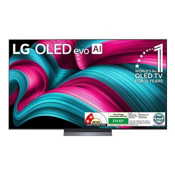 LG OLED65C56LA OLED evo front view