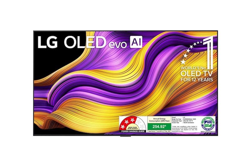 LG OLED65G56LA OLED evo front view