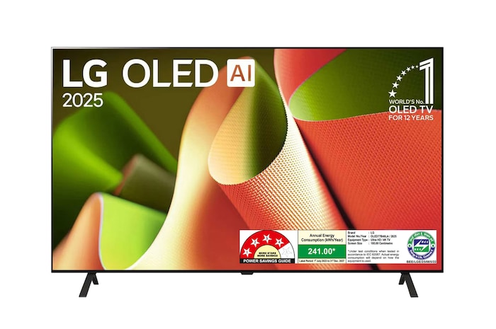 LG OLED77B46LA OLED front view