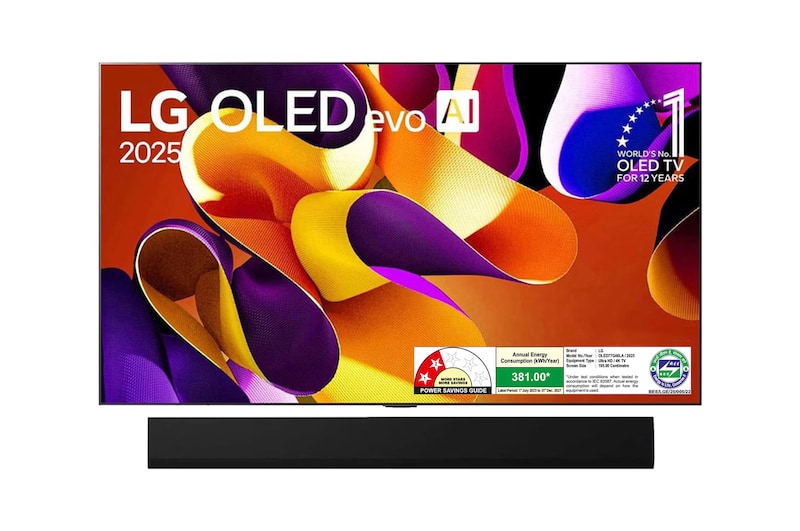 LG OLED77G46LA OLED front view