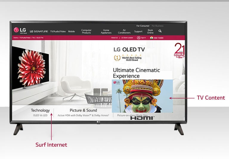 LG 32LM563BPTC Multi Tasking
