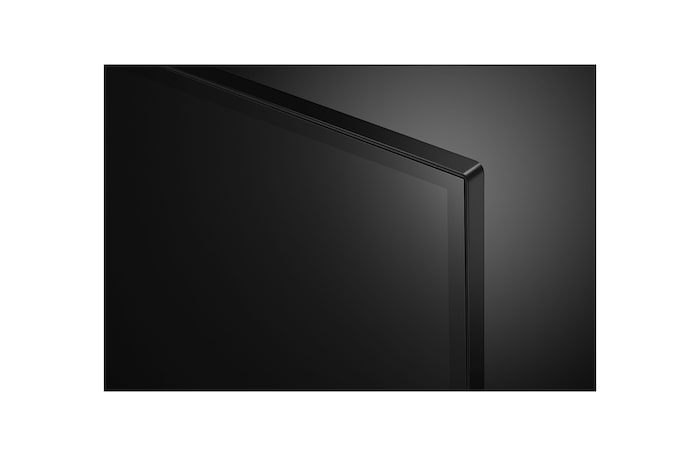 Close-up of the top edge of LG HD TV, LR60