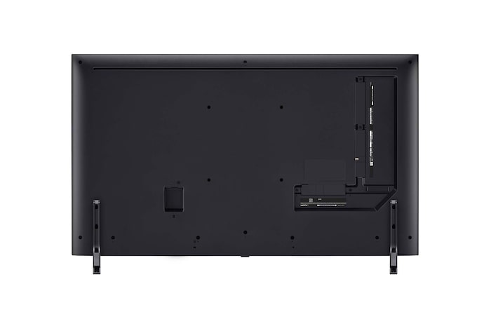 Rear view of LG QNED TV, QNED80