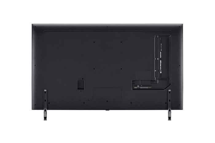 Rear view of LG QNED TV, QNED80
