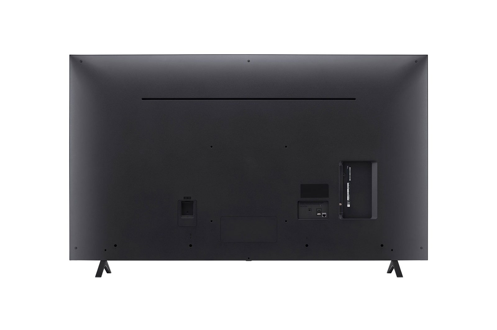 Rear view of LG NanoCell TV, NANO80