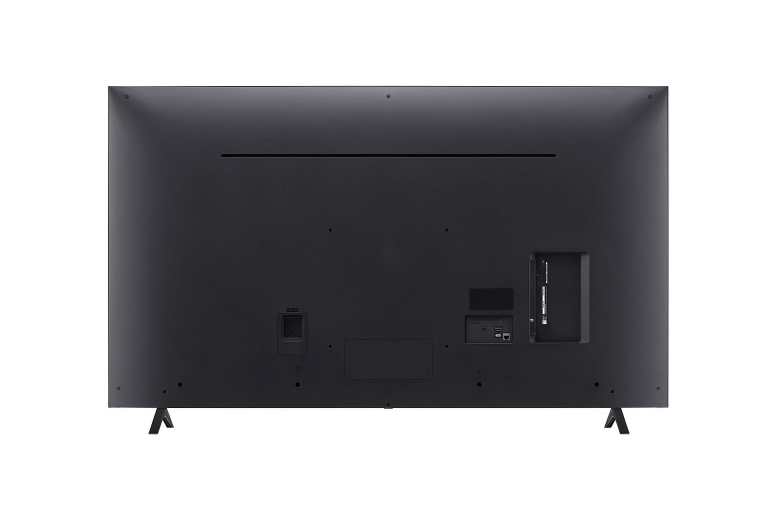 Rear view of LG NanoCell TV, NANO80