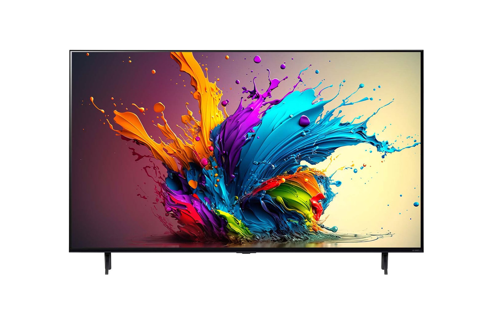 Front view of LG QNED TV, QNED90