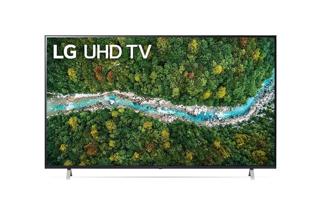LG 70UP7750PTZ 4K UHD TVs front view