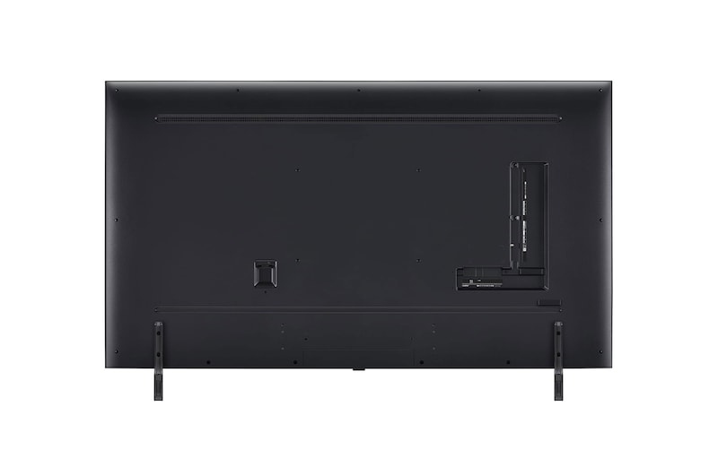Rear view of LG QNED TV, QNED80