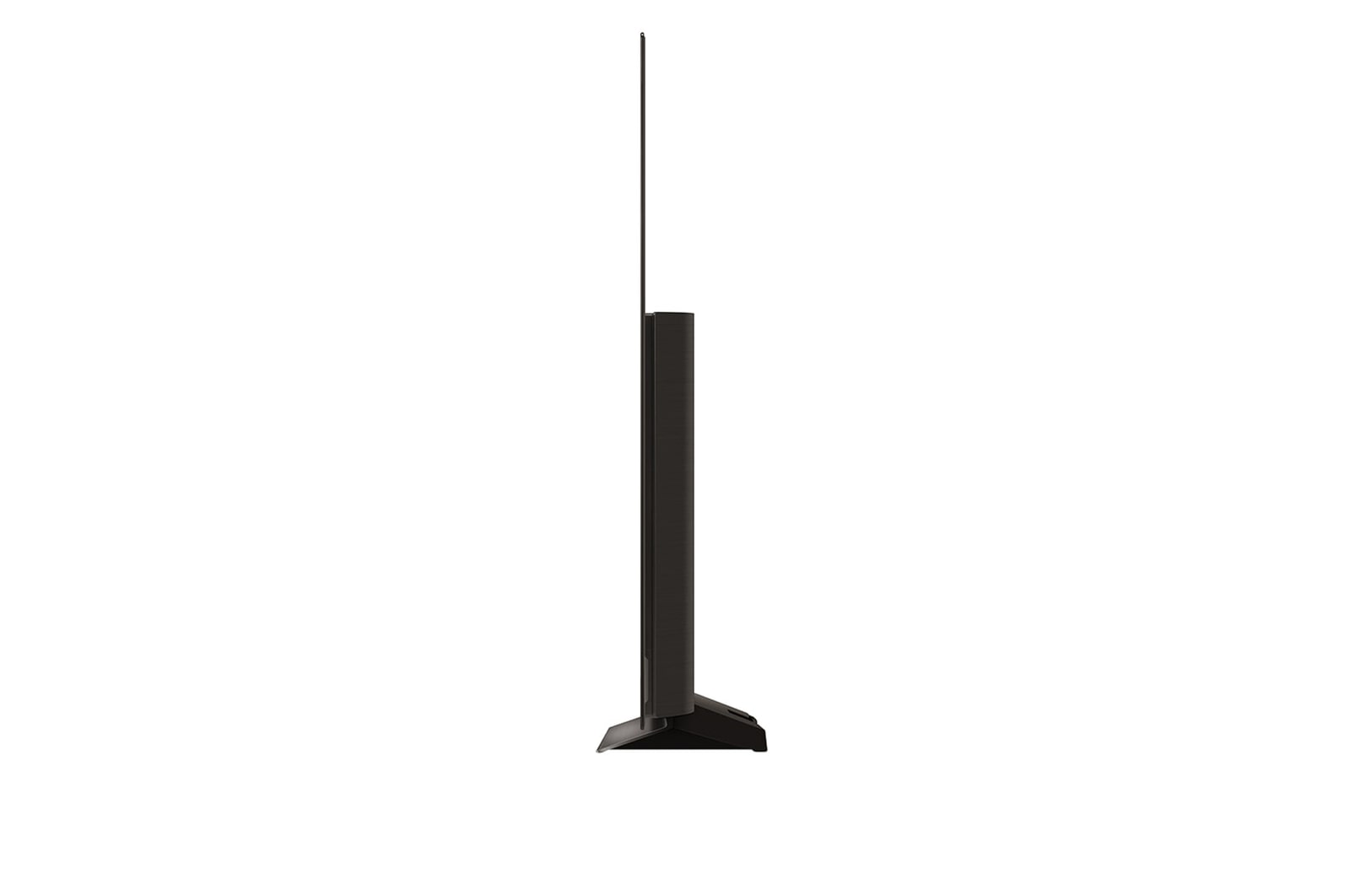 Side view of LG OLED evo TV, OLED C4