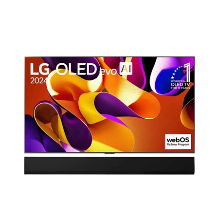 

LG 65 (164 cm) LG OLED evo AI G4 4K Smart TV 2024 - OLED65G46LA