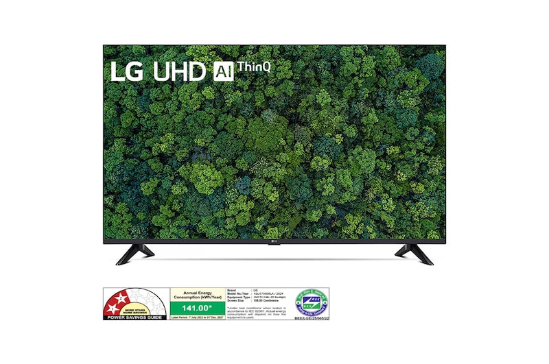 LG 43UT73506LA 4K UHD TVs front view