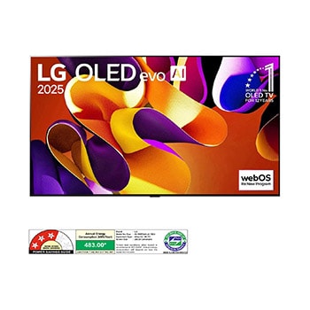 LG OLED97G46LA OLED evo front view