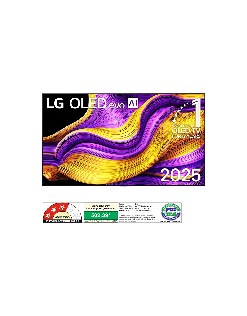 Lg Rvs L245 LG 245 cm (97 inch) OLED evo Smart TV - OLED97G56LA | LG IN