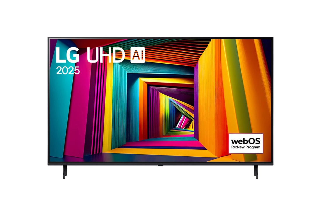 LG 43UT90506LB 4k uhd tvs front view