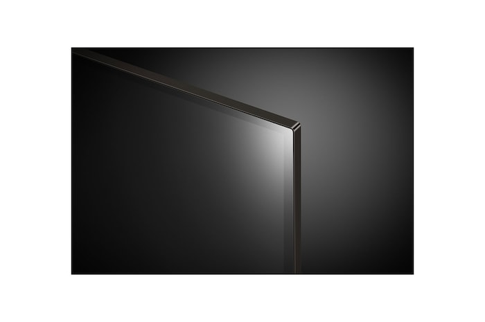 Close-up of LG OLED evo TV, OLED C4 showing the top edge