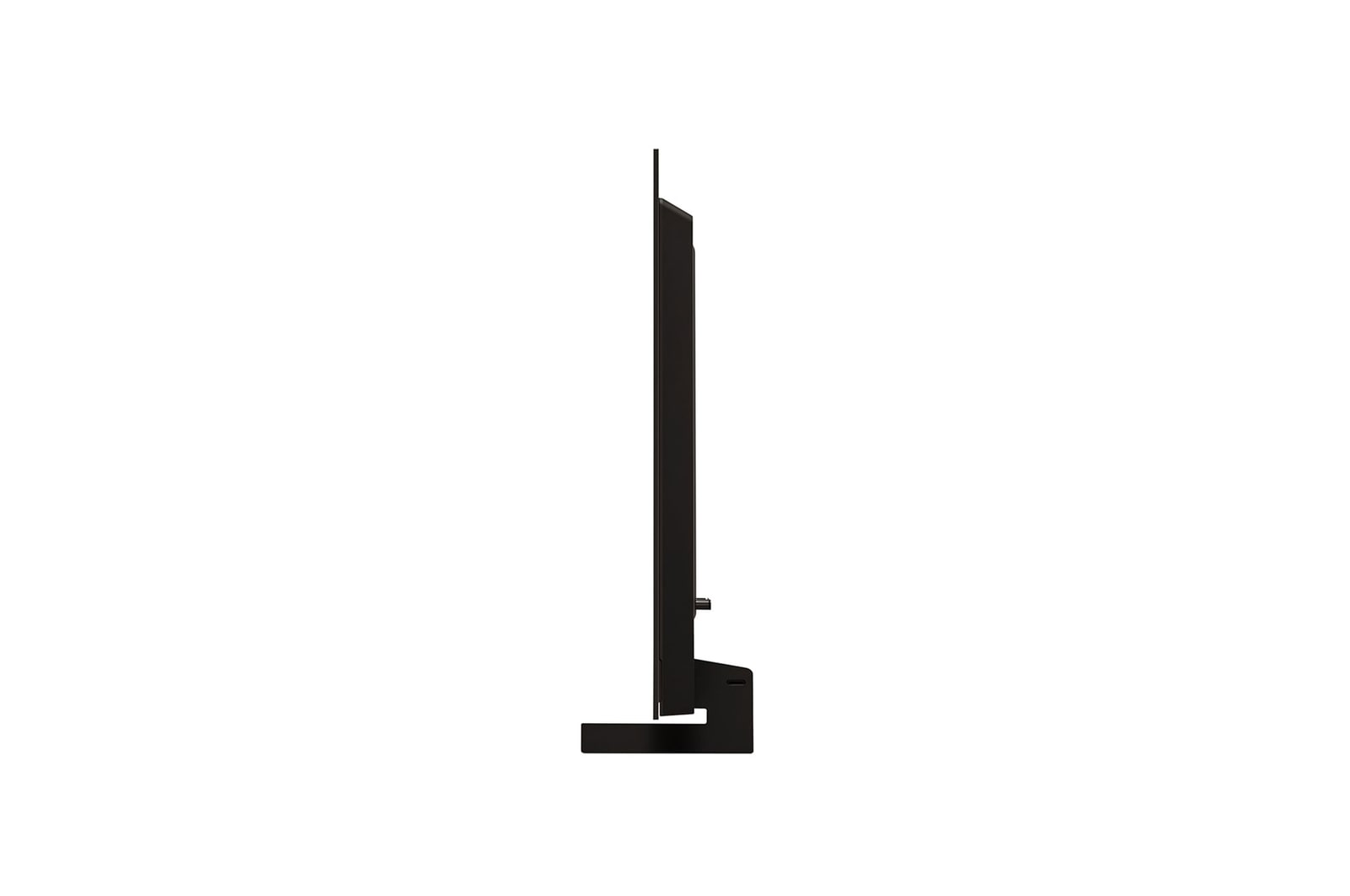 Side view of LG OLED evo TV, OLED C4