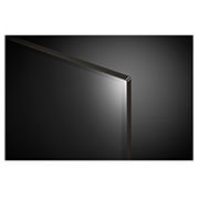 Close-up of LG OLED evo TV, OLED C4 showing the top edge