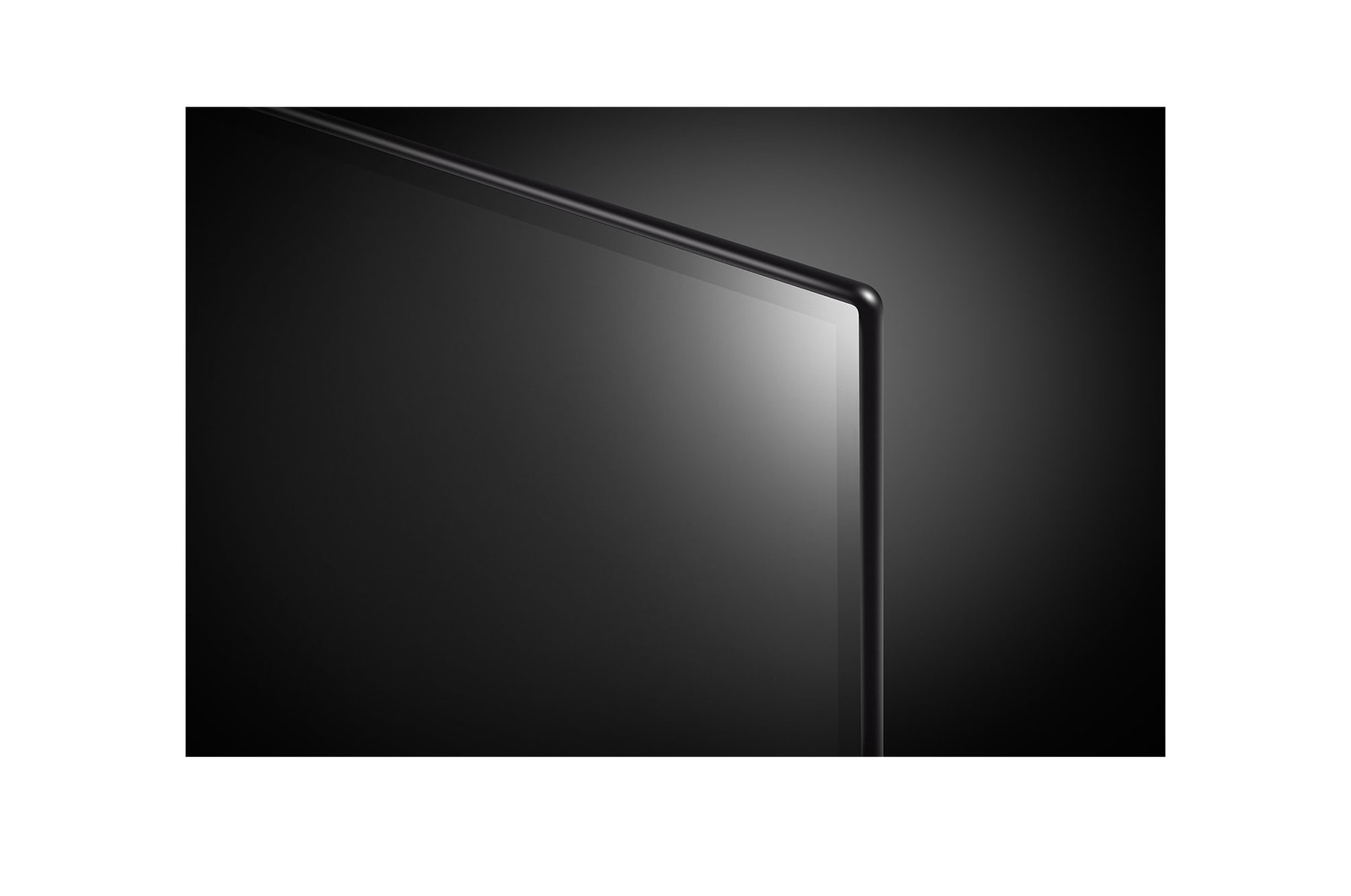 Close-up image of LG OLED TV, OLED B4 showing the top edge