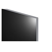 Close-up image of LG OLED evo TV, OLED G4 showing the ultra-slim top edge