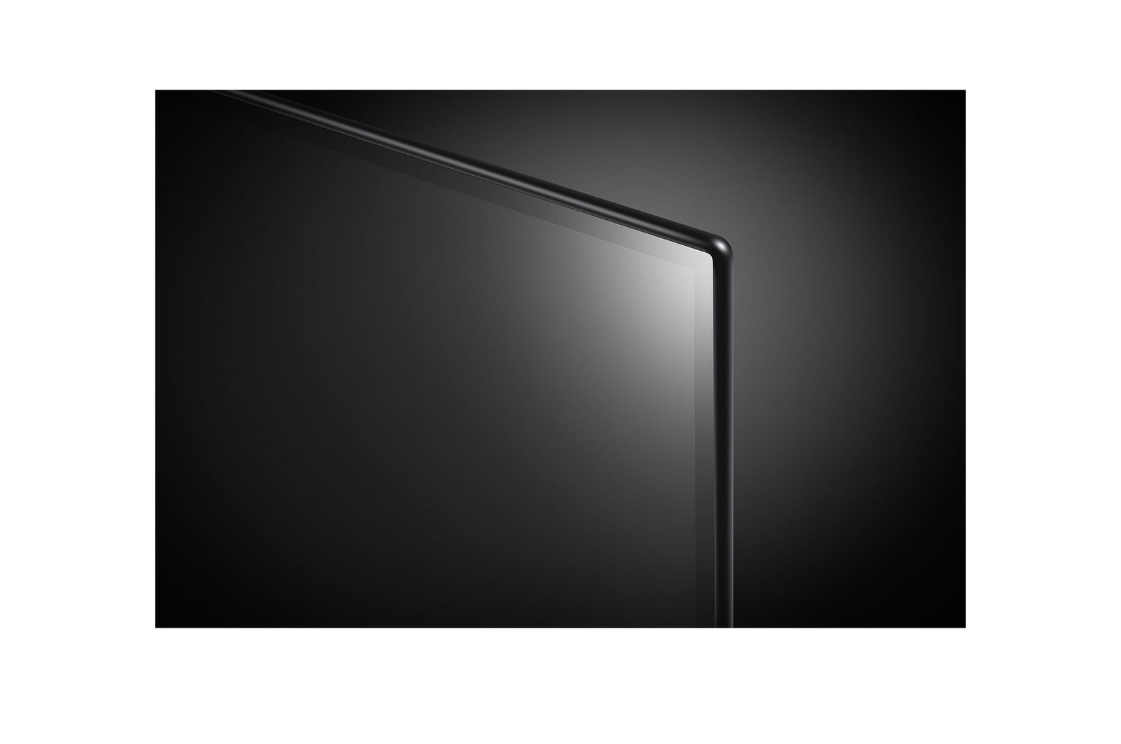 Close-up image of LG OLED TV, OLED B4 showing the top edge