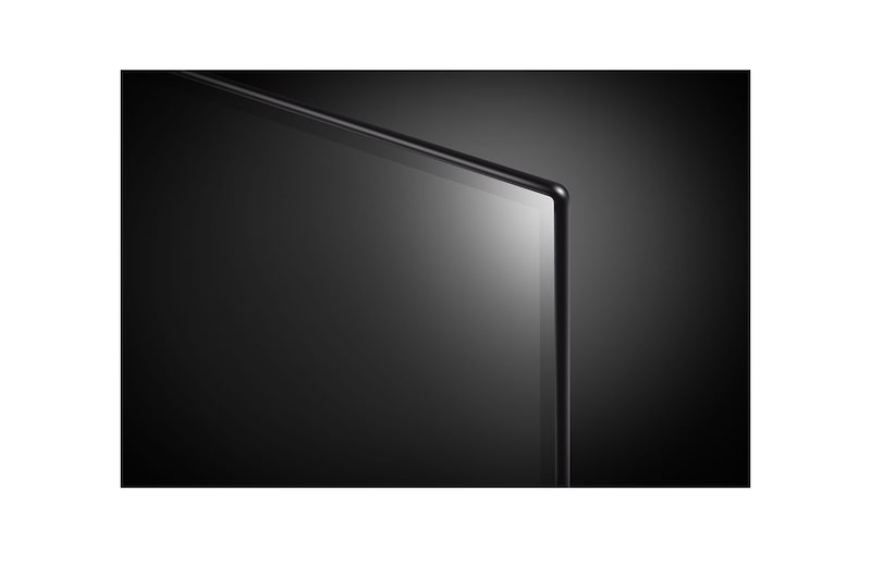 Close-up image of LG OLED TV, OLED B4 showing the top edge