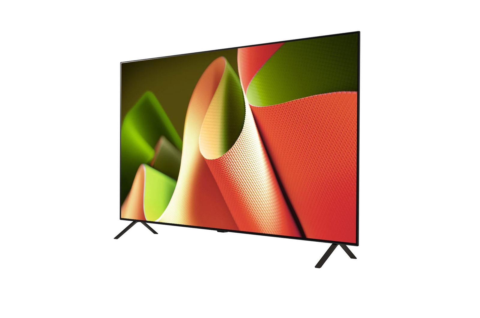 Left-facing side view of LG OLED TV, OLED B4