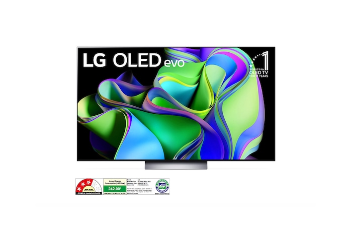 LG OLED65C3PSA OLED evo front view