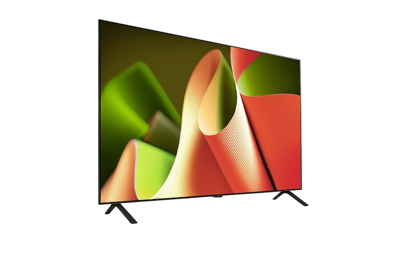 Right-facing side view of LG OLED TV, OLED B4
