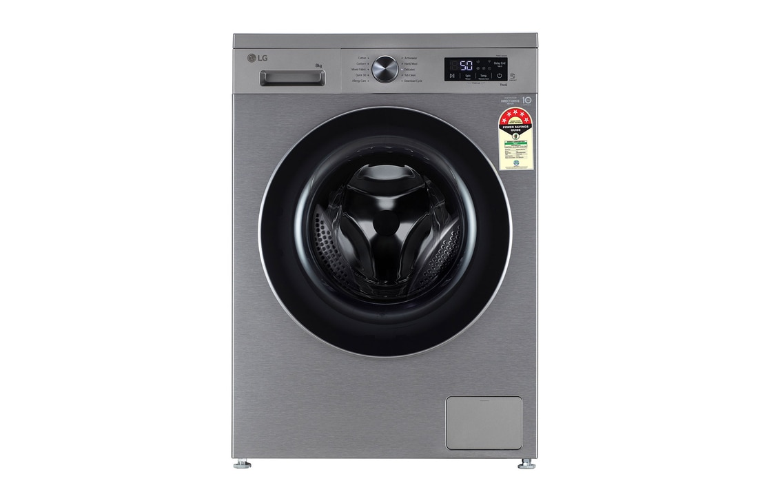 front loading washing machine front view