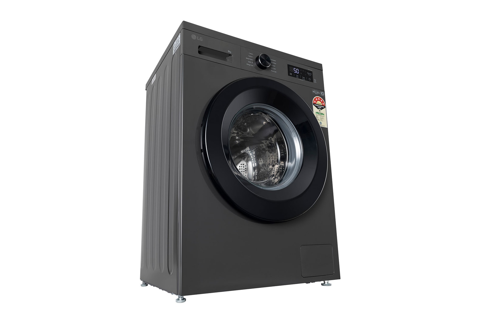 LG 8KG Front Load Washing Machine, Inverter Direct Drive, Middle Black, FHB1208Z2M