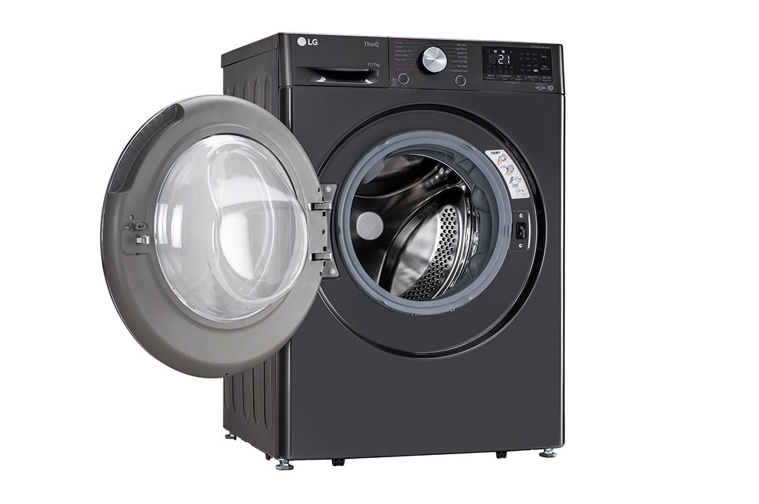 LG 11 kg (Wash) / 7 kg (Dry) Washer Dryer with AI Direct Drive™, Steam+, Black VCM, FHD1107STB