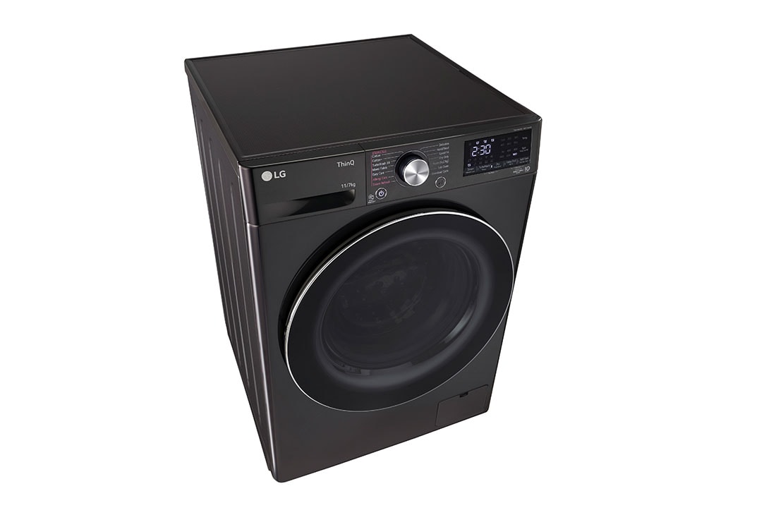 LG 11 kg (Wash) / 7 kg (Dry) Washer Dryer with AI Direct Drive™, Steam+, Black VCM, FHD1107STB