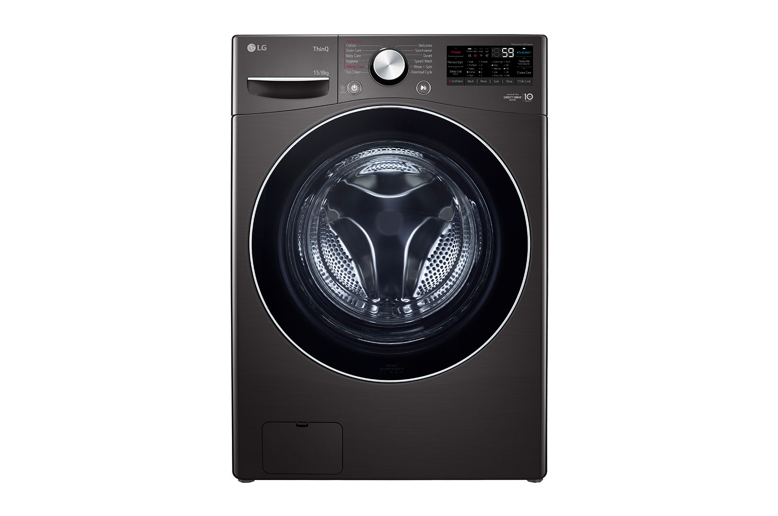 LG FHD1508STB Washer Dryers front view
