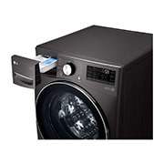 LG 15/8Kg Front Load Washer-Dryer, AI Direct Drive™, Black VCM, FHD1508STB