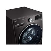 LG 15/8Kg Front Load Washer-Dryer, AI Direct Drive™, Black VCM, FHD1508STB