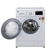 LG 6kg Front Load Washing Machine,  6 Motion Direct Drive, White, FHM1006SDW