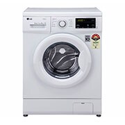 LG 6kg Front Load Washing Machine,  6 Motion Direct Drive, White, FHM1006SDW