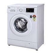 LG 6kg Front Load Washing Machine,  6 Motion Direct Drive, White, FHM1006SDW