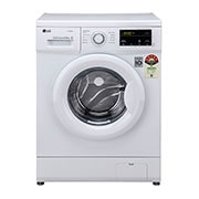 LG FHM1065SDW front loading washing machine front view