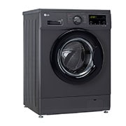 LG 7.0 Kg Front Load Washing Machine 6 Motion Direct Drive™ Technology, Color: Middle Black, FHM1207ADMB