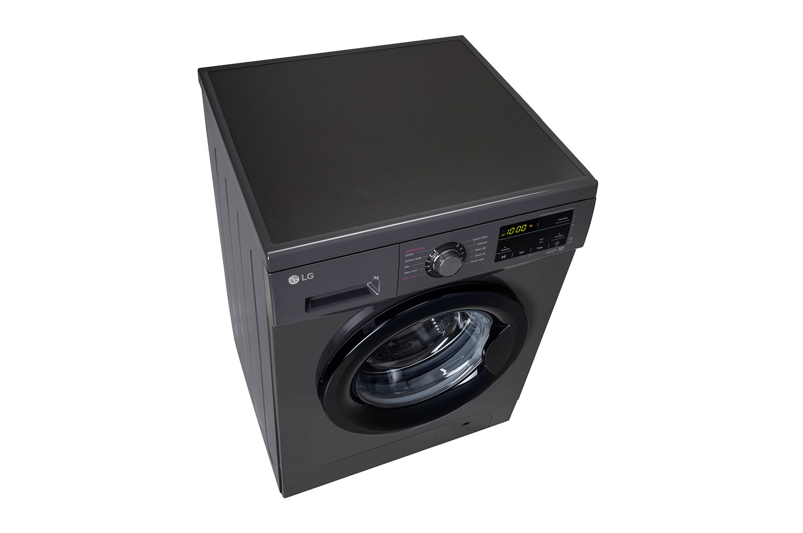 LG 7.0 Kg Front Load Washing Machine 6 Motion Direct Drive™ Technology, Color: Middle Black, FHM1207ADMB