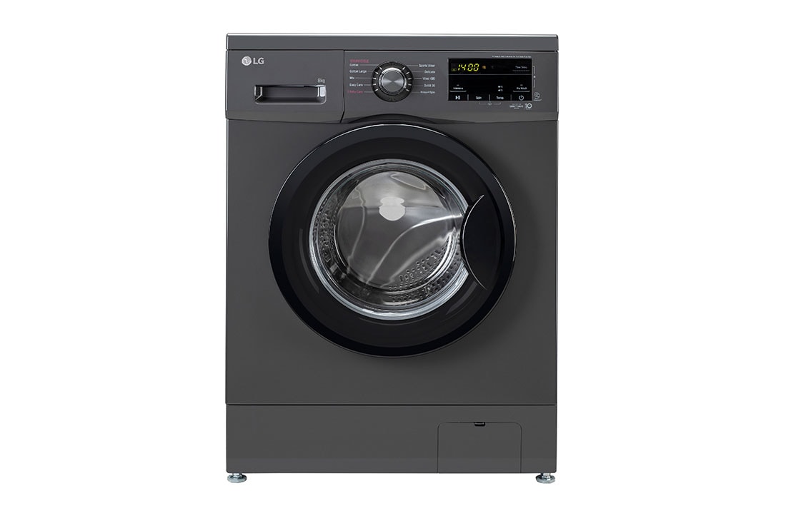 LG 8Kg Front Load Washing Machine, Inverter Direct Drive, Middle Black, FHM1408BDM