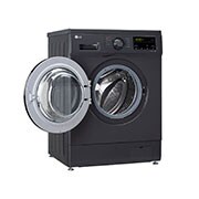 LG 8Kg Front Load Washing Machine, Inverter Direct Drive, Middle Black, FHM1408BDMA