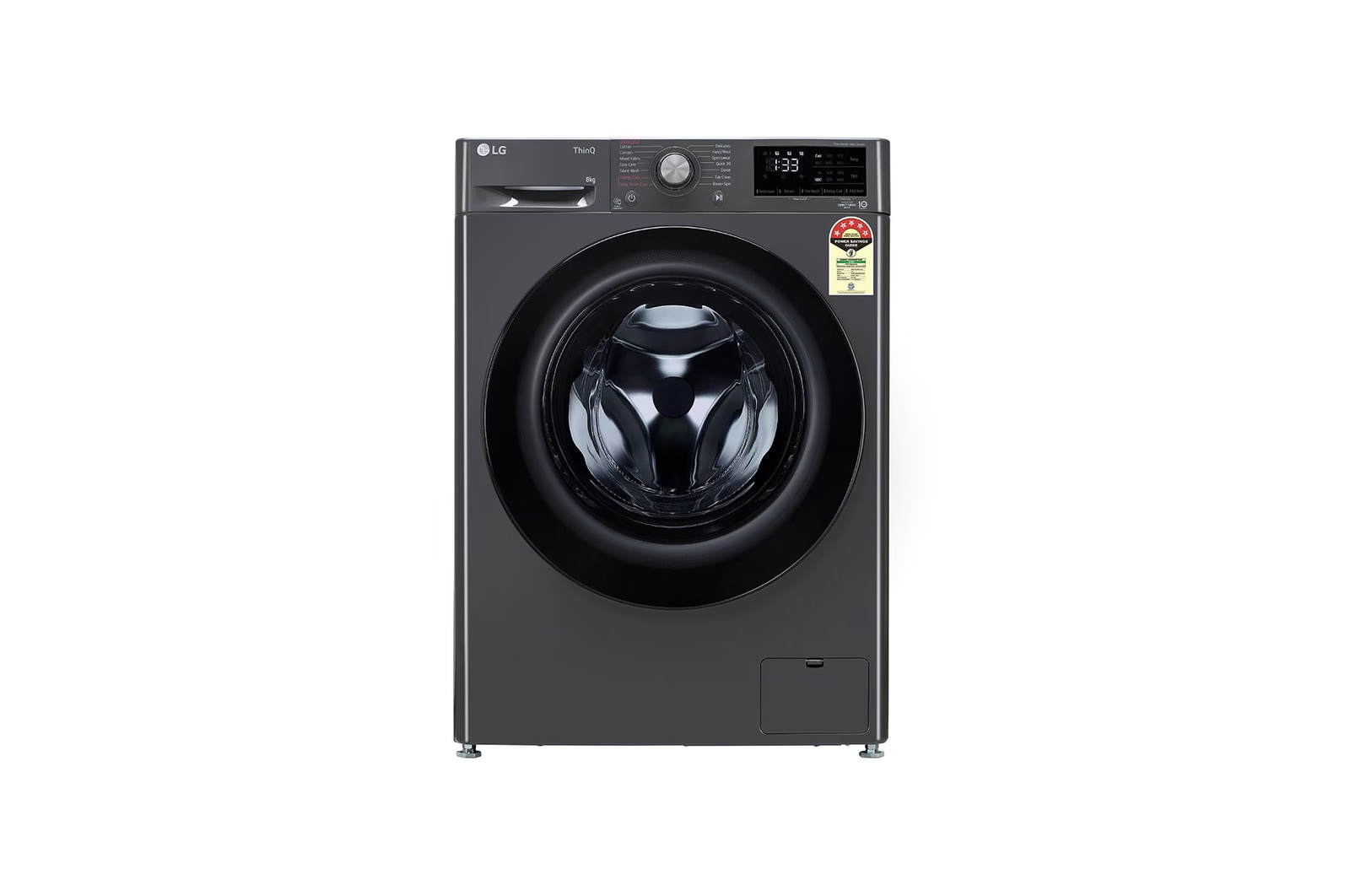 LG FHP1208A5M Front Loading Washing Machines front view