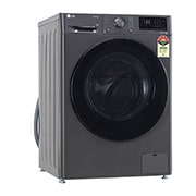 LG 8Kg Front Load Washing Machine, AI Direct Drive™, Middle Black, FHP1208A5M